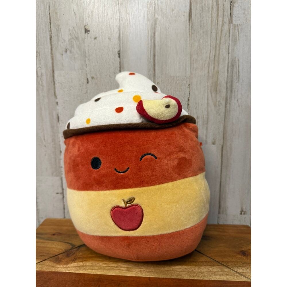 Squishmallows Mead the Apple Cider Plush Toy Small‎ 10" Red Fall Harvest Squad